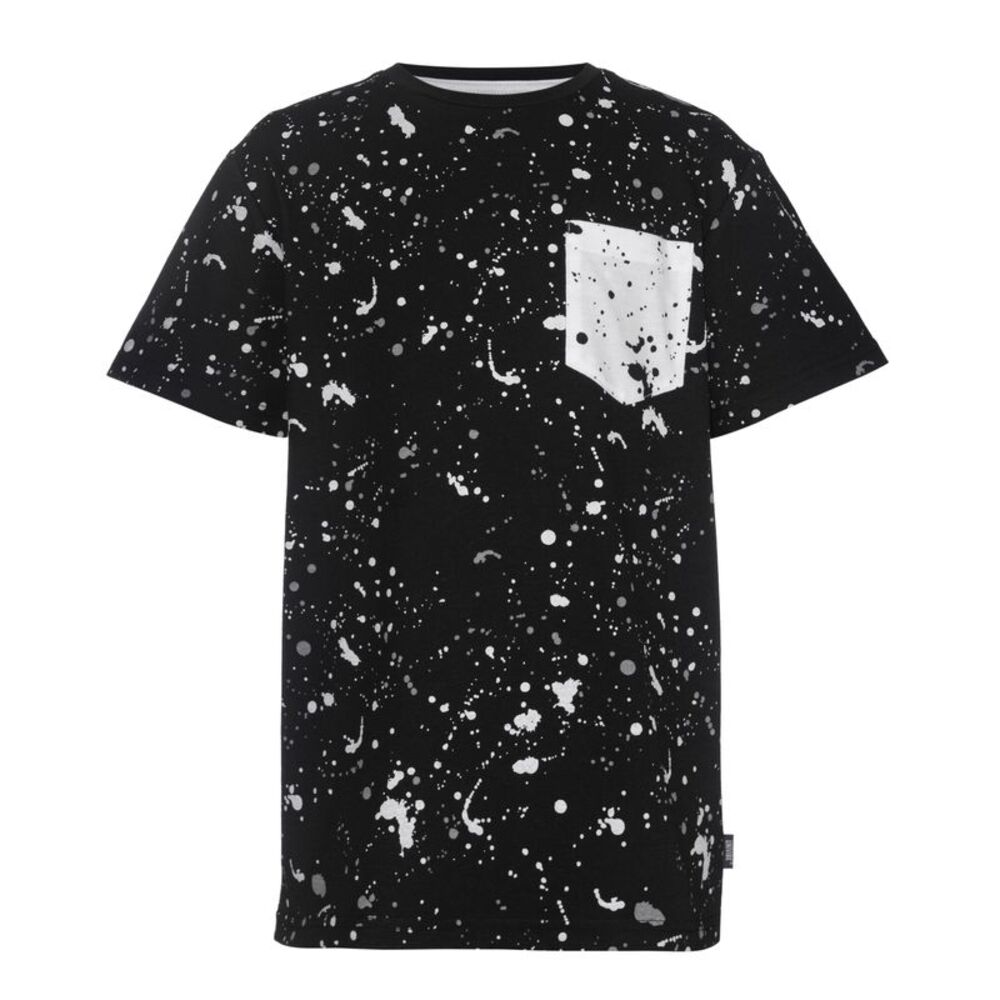 Univibe Big Boys Suzuka Paint Splatter Print Short Sleeves Knit Crew T-Shirt